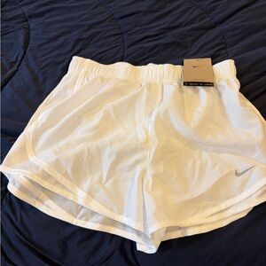 Nike Women's White Dri Fit Running Shorts